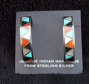 Multi Color Zuni Hoops