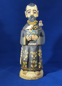 St. Francis
Hand carved and painted in Mexico.
With 2 removable birds St. Francis
Hand carved and painted in Mexico.
With 2 removable birds