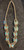 Inlay Butterfly Squash Blossom Necklace w Earrings