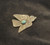 Flying Bird Pin w Turquoise center
2" W
1.5" H