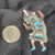 Zuni Inlay Dancing Kachina, Size 6.5