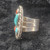 Turquoise and Coral Ring, Size 9