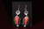 Spiny Oyster Earrings with Sterling Silver Flowers by local Navajo artist Mary Tso