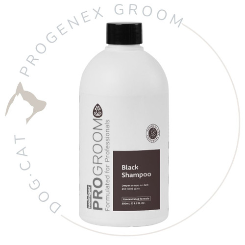 champu para perros pelo negro, oscuro y gris