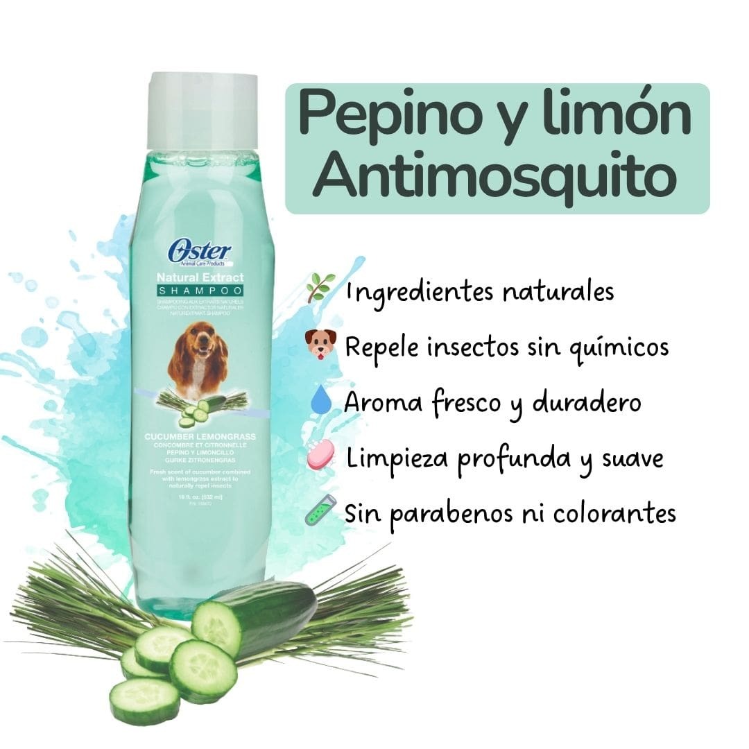 Champú antimosquitos repelente para perros