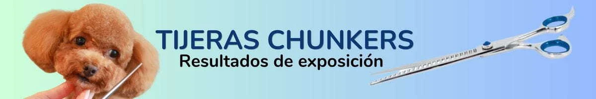 Tijeras Chunkers esculpir peluquería canina