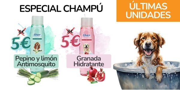 champu perros oferta pepino antimosquitos y granada hidratante