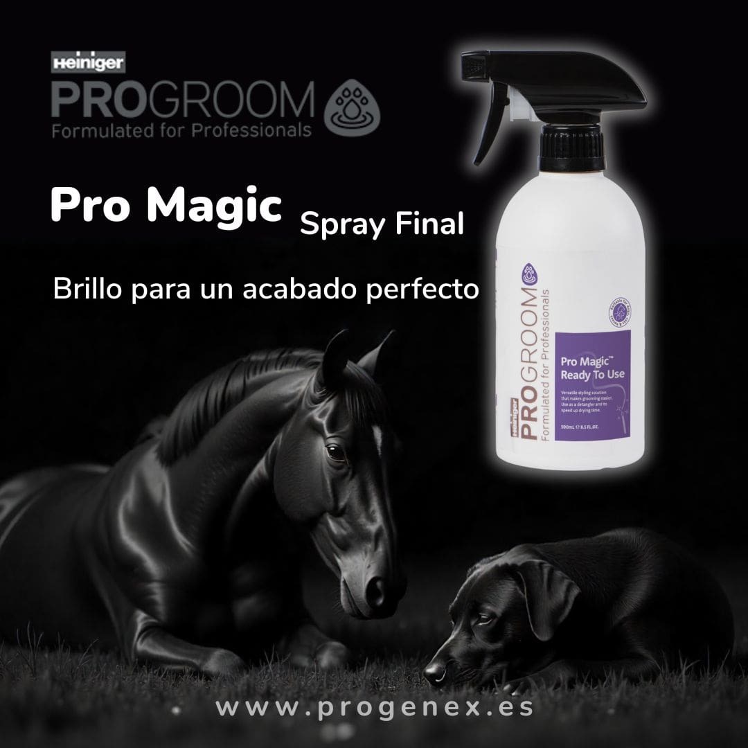 Spray brillo final para caballos y perros