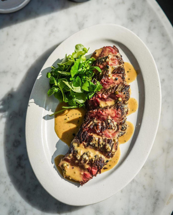 Sirloin Steak with Diane Sauce