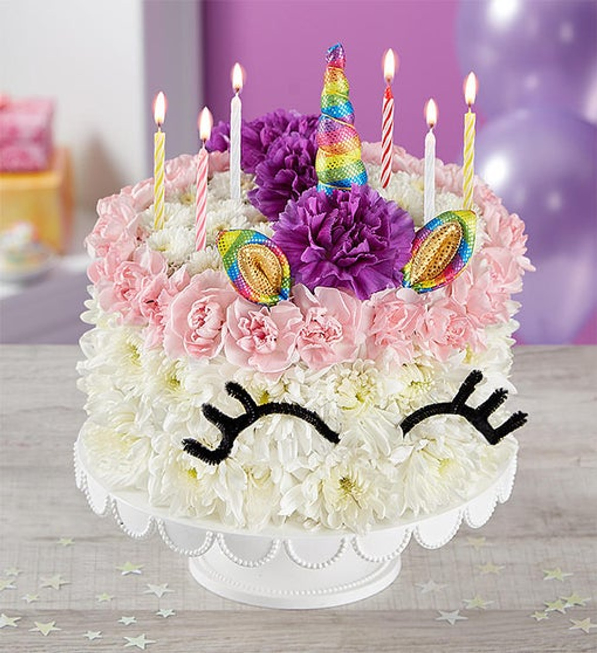 Birthday Wishes Flower Cake™ Pupcake in Bradenton FL - Ms. Scarlett's  Flowers & Gifts