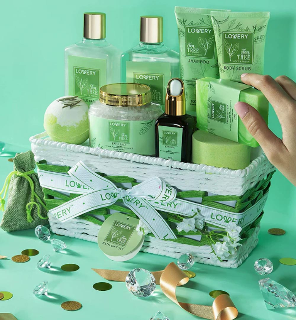 Tea Tree Spa Bath Set - 15Pc Aromatherapy Gift | Spa Gifts