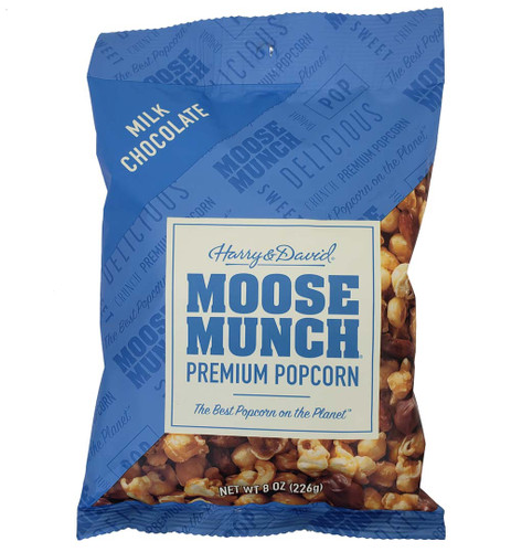 Milk Chocolate Moose Munch Premium Popcorn 8 oz. Bag