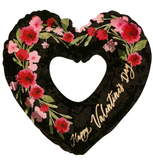 Happy Valentine's Day Open Heart Balloon 36"