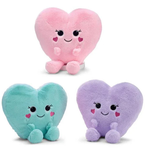 Large Smile Hearts Plush