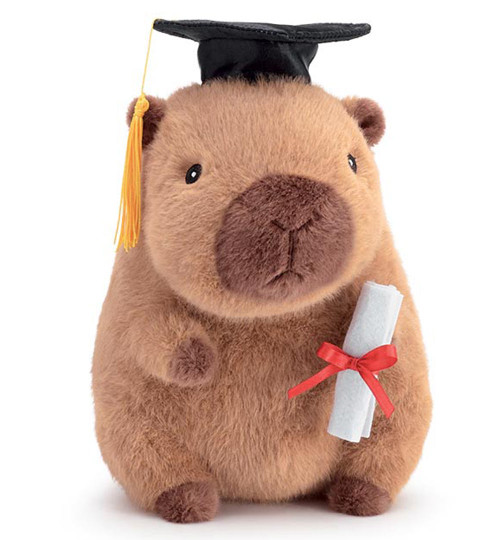Plush Graduation Capybara