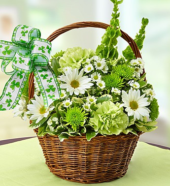 St. Patrick's Day Flower Basket