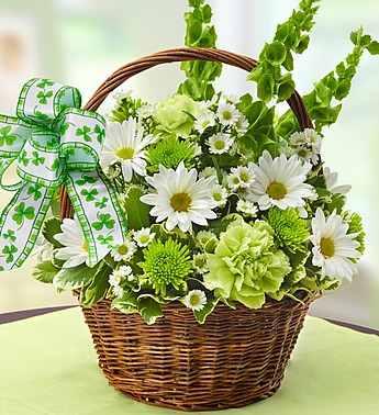 St. Patrick's Day Flower Basket