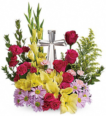 Crystal Cross Bouquet