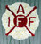 Firefighter Maltese Cross funeral flower tribute in red and white