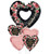 Happy Valentine's Day Forever Open Heart Balloon Bouquet
