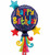 Happy Birthday Streamers Balloon - 40"