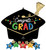 Oversize Grad Party Grad Cap Balloon 26" x 26"
