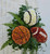 Sports funeral standing spray with floral baseball basketball and football