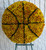 3D basketball funeral flower tribute handcrafted from chrysanthemums