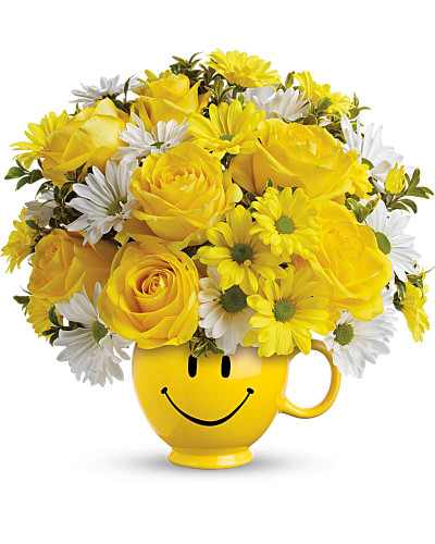 Be Happy Bouquet with Roses from Nancy's Floral