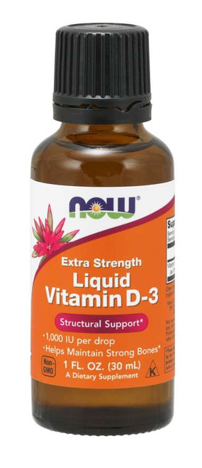 NOW Vitamin D-3 Liquid Extra Strength 