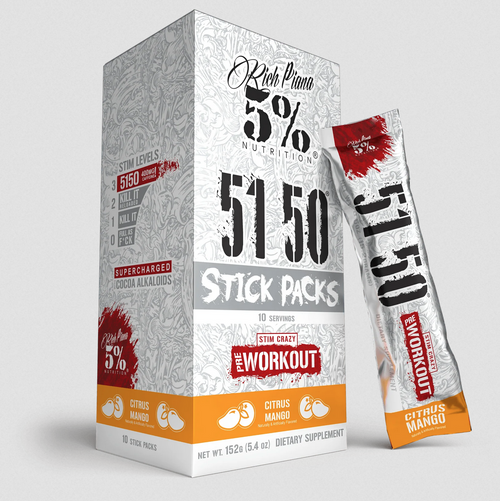 5% 5150 Pre-Workout Sticks