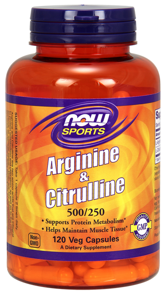 NOW Arginine & Citrulline 120VC