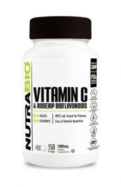 NUTRABIO Vitamin C 1000mg with Rose Hips