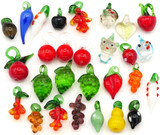 10pc RANDOM PICK Approx. 16-32mm Mixed Lampwork Glass Charms