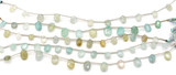  RANDOM PICK-- Approx. 6" Strand 7-14mm Faceted Aquamarine Top-Drilled Oval Beads