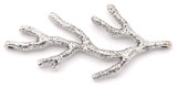 44x19.5mm Coral Branch Sculptural Link, Antique Silver