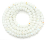 Approx. 16” Strand 4x3mm Crystal Rondelle Beads, Alabaster AB 