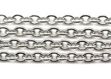 1 Meter 3x2.2mm Stainless Steel Jewelry Chain