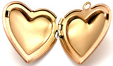 25x22mm Stainless Steel Heart Locket Pendant, Rose Gold