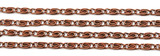 1 Meter 6.5x2.5mm Steel Lumachina Jewelry Chain, Antique Copper