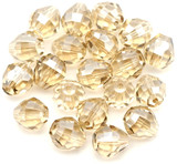 20pc 9x9.5mm Crystal Faceted Drop Beads, Crystal Golden Shadow