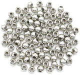 100pc 3.2mm Steel Spacer Beads, Antique Silver