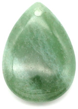 Approx. 25x18mm Green Aventurine Teardrop Pendant (See Photos for Variation)