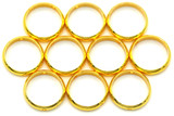 10pc 12mm 18k Gold-Plated Brass Bead Frame (Internal Diameter About 10mm)