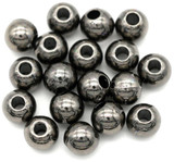 10-Gram Bag (about 17pc) 6x5mm Round Spacer Beads w/2mm Hole, Gunmetal