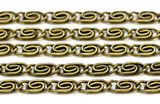 1 Meter 8x3mm Steel Lumachina Jewelry Chain, Antique Bronze