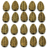 20pc 8x6mm Leaf Spacer Bead, Antique Bronze