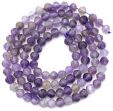 Approx. 15" Strand 4x3.5mm Amethyst Faceted Lantern Beads