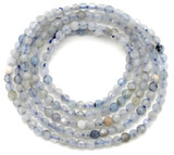 Approx. 15" Strand 2mm Aquamarine (Heated) Finely-Faceted Round Beads