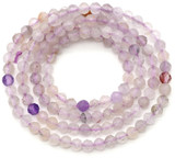 Approx. 15" Strand 3mm Lavender Amethyst Finely-Faceted Round Beads